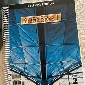 BJU Press Third Edition Algebra 1 Teacher’s Edition Book 2